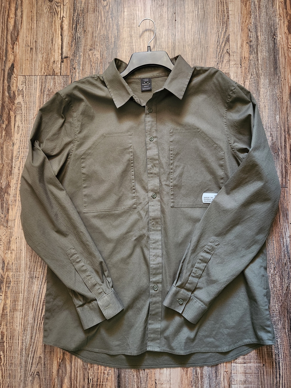 Oakley Men's Olive Button-Down Shirt